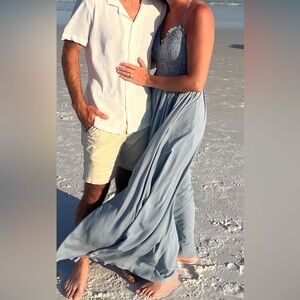 Azazie Dusty blue bridesmaids dress